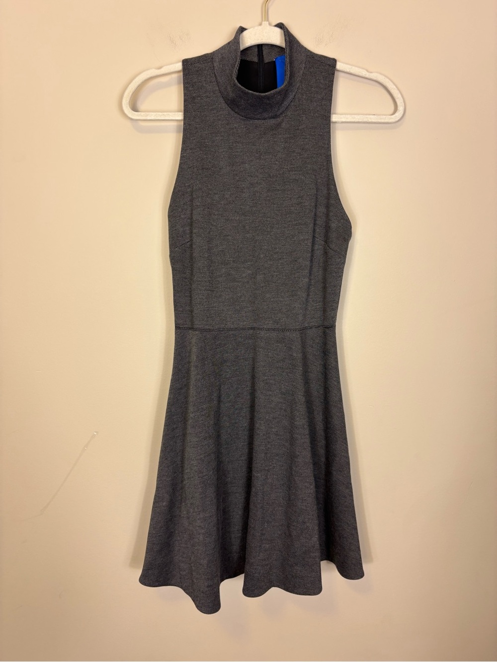 Kit and Ace Sleeveless Mock Neck A-Line Dress in Charcoal Women’s 4